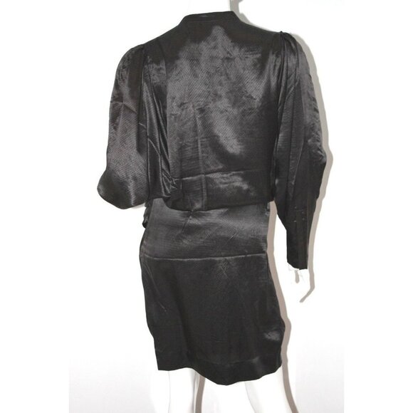 MALENE BIRGER Runway DESIGNER 100% Silk Button DRESS 40 $514 - Picture 2 of 3